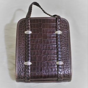 Adorable Brighton Croc embossed leather mini bag
